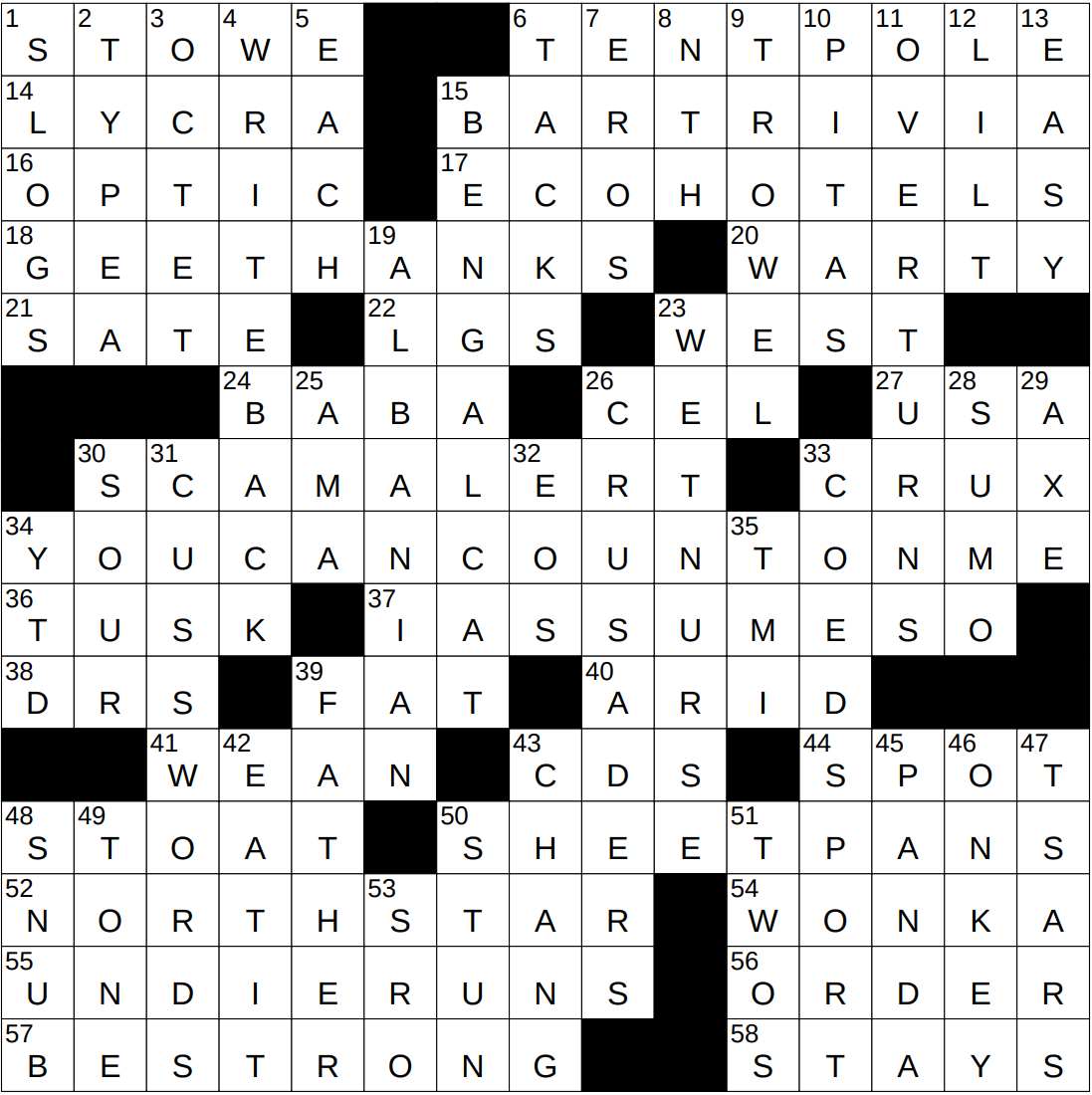 NYXCrossword Answers To The New York Times Crossword