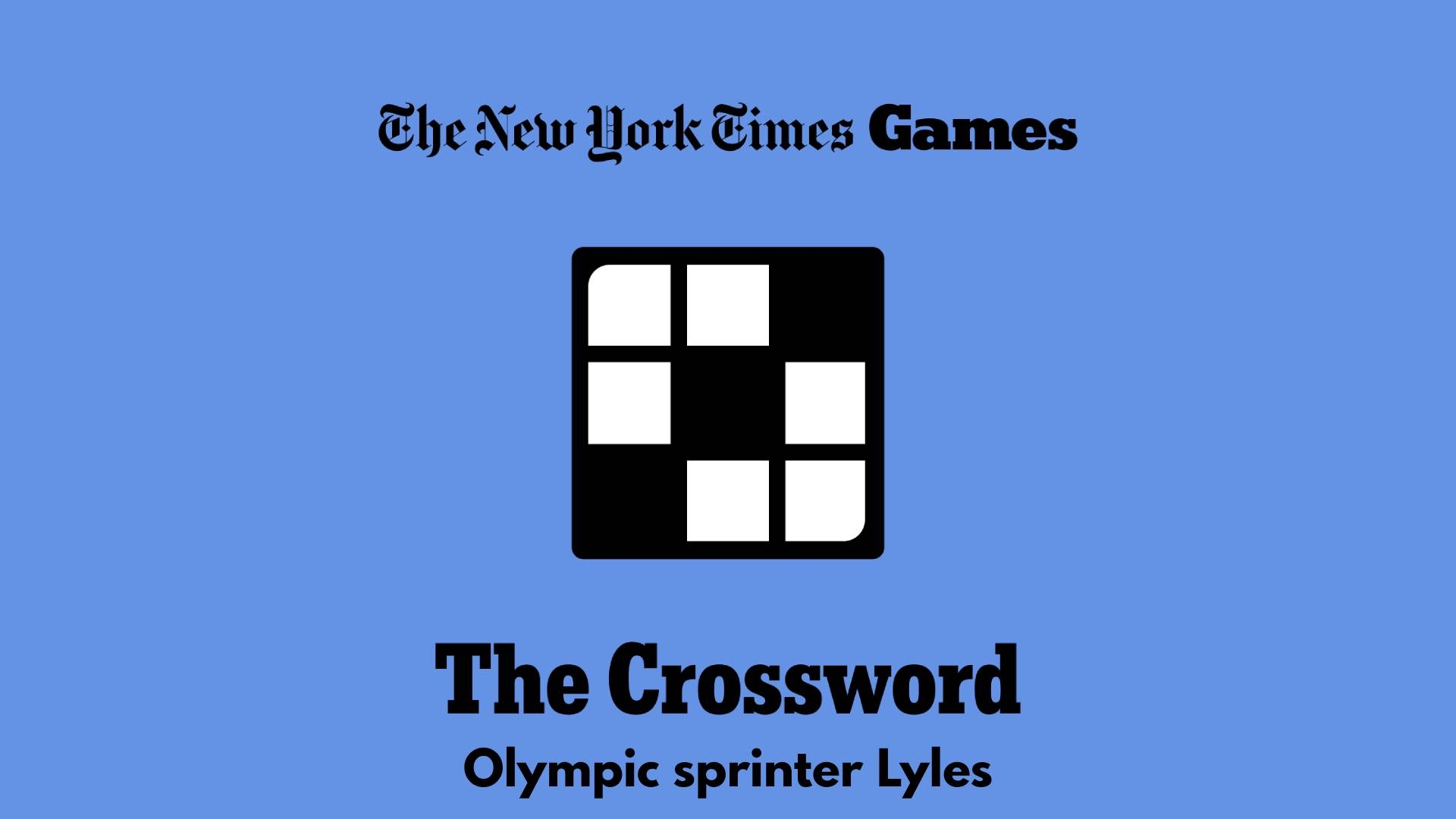 Olympic Sprinter Lyles Crossword Clue Answer Power Up Gaming