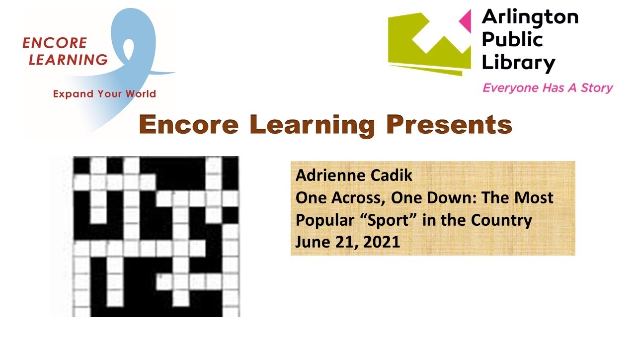 One Across One Down The Most Popular Sport In The Country YouTube