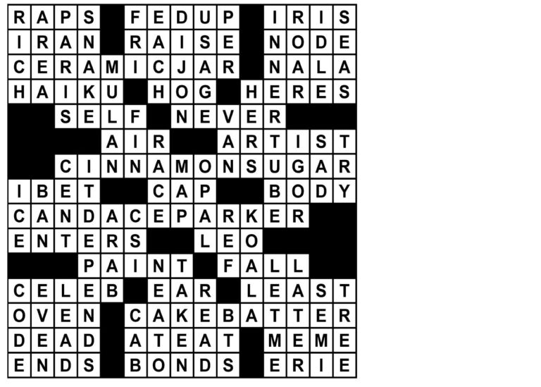 Online Crossword Sudoku Puzzle Answers For 03 27 2023 USA TODAY