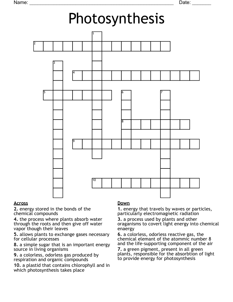 green energy source crossword