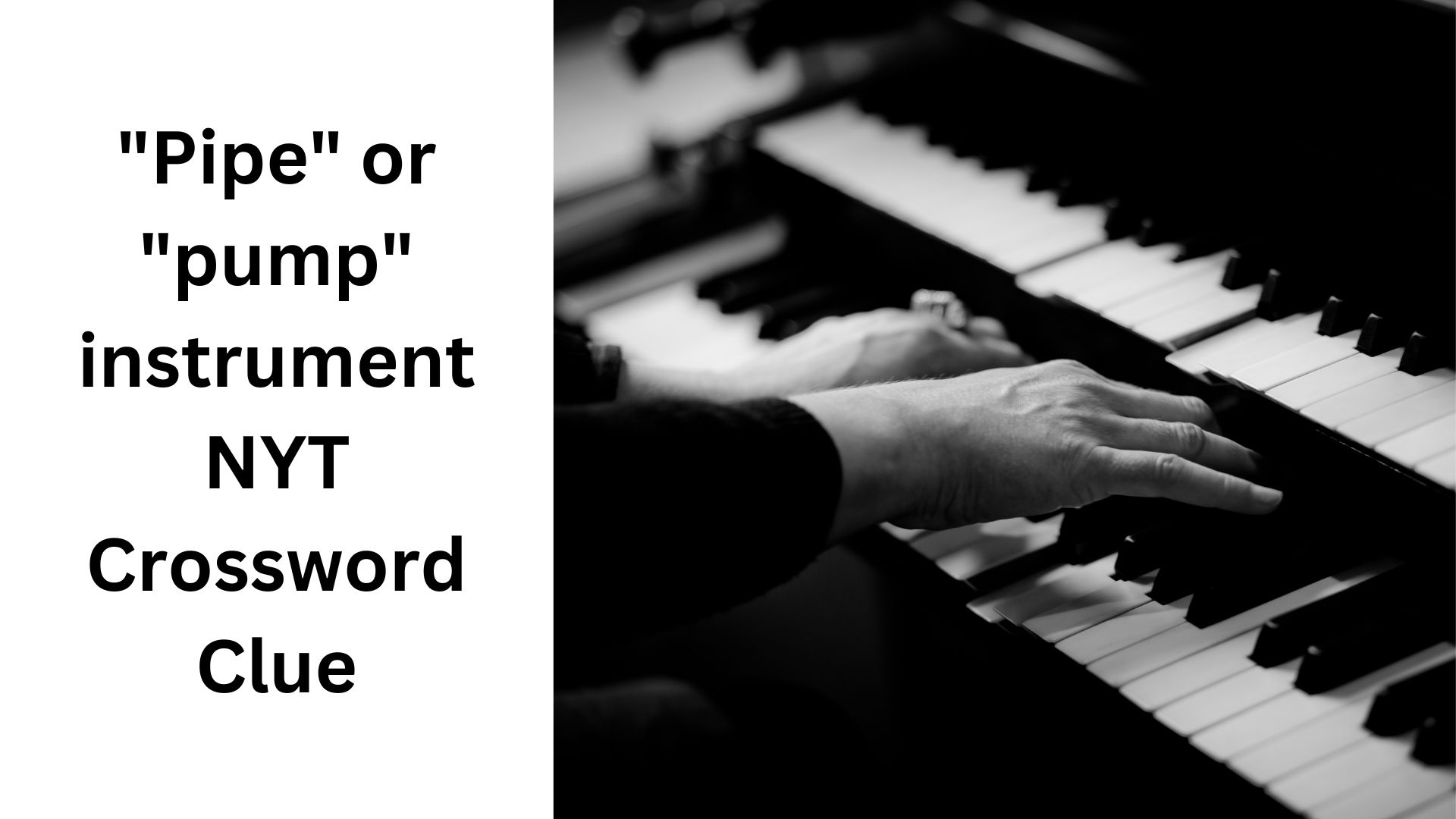 Pipe Or pump Instrument NYT Crossword Clue September 11 2024
