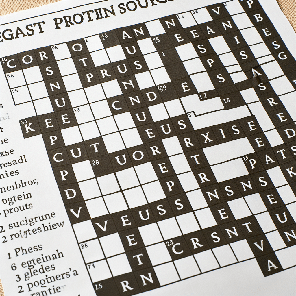 Plant Based Protein Crossword Clue Puzzle Fun For Vegans ETprotein
