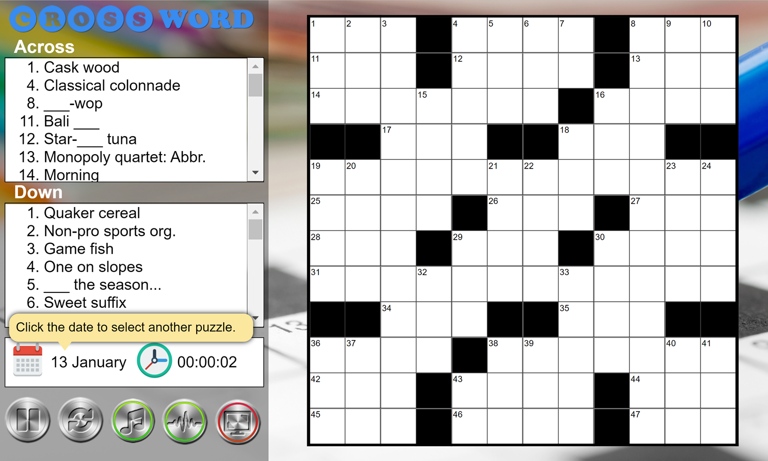 free online crossword games