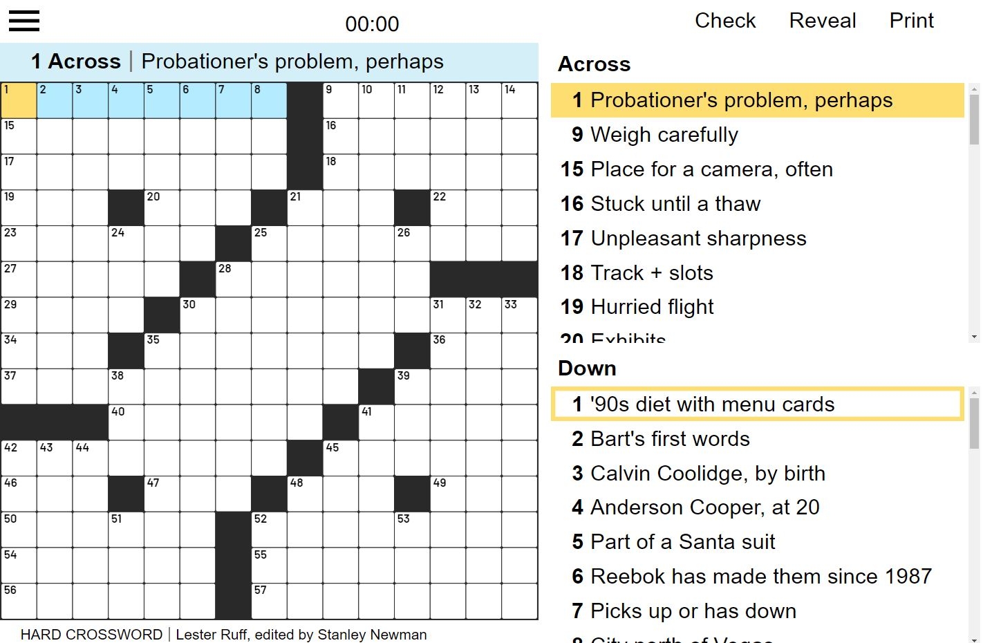 Play Hard Crossword USA TODAY