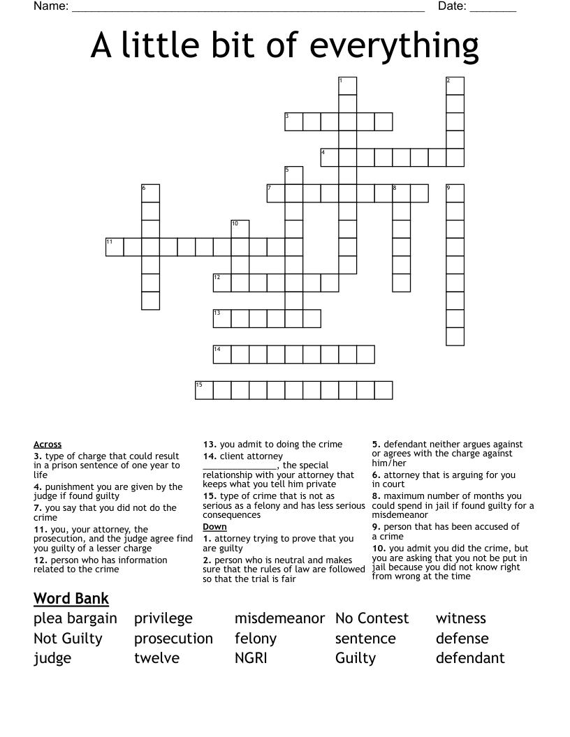 Pleas People Crossword WordMint