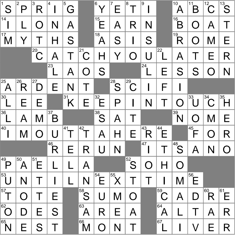 Plural Diminutive Suffix Crossword Clue Archives LAXCrossword
