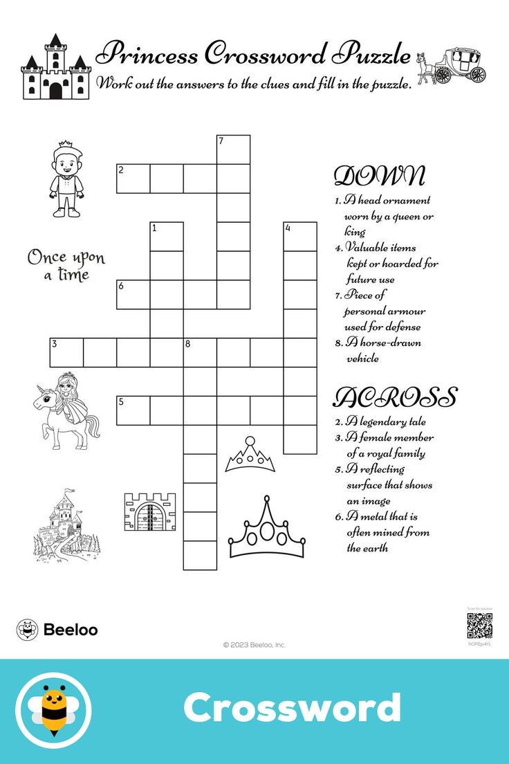 Princess Crossword Puzzle