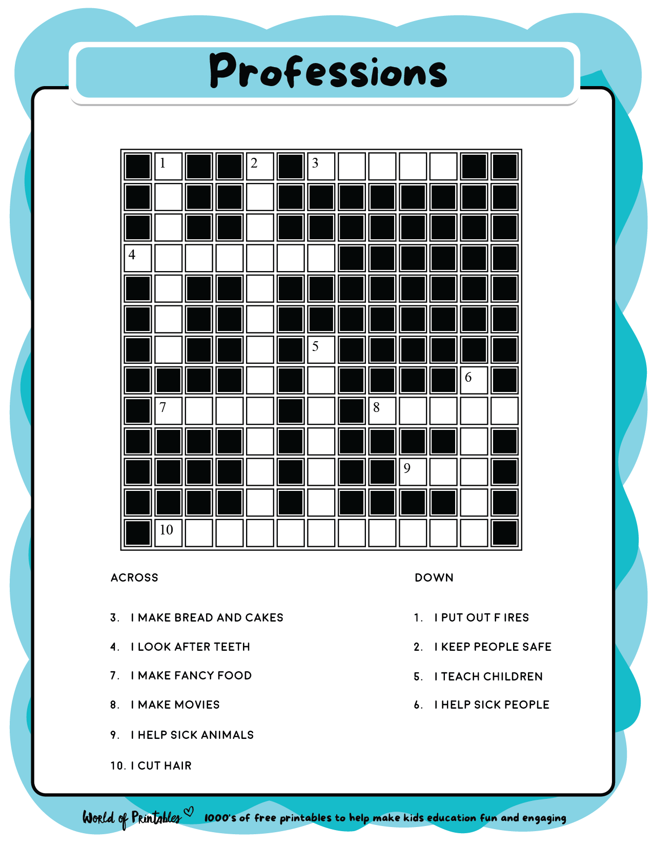 easy free crossword puzzles