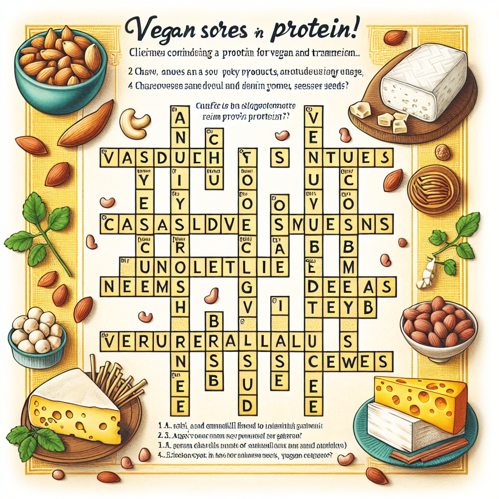 Protein Source In Vegan Cheese Crossword Clues Unveiled ETprotein