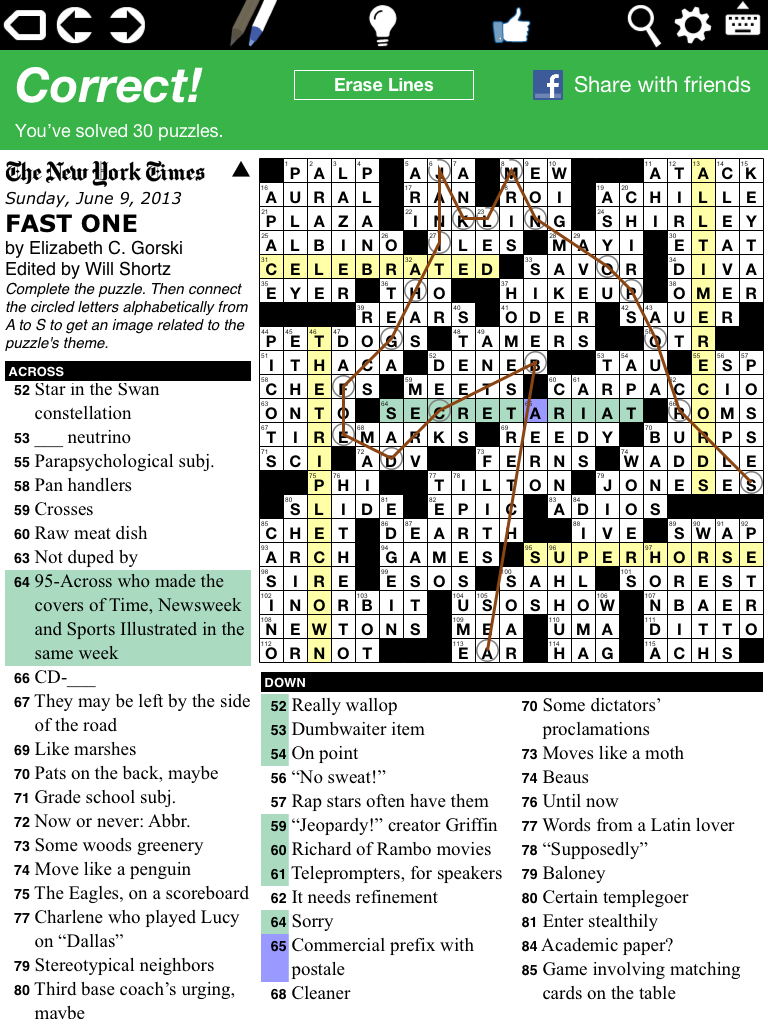 Puzzazz Adds New York Times Crosswords To Its IPhone iPad App GeekWire