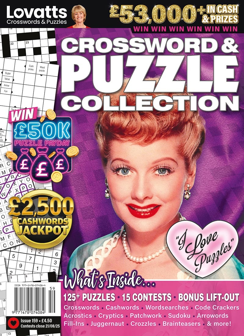 Puzzle Collection Magazine UK Lovatts Crossword Puzzles Games Trivia
