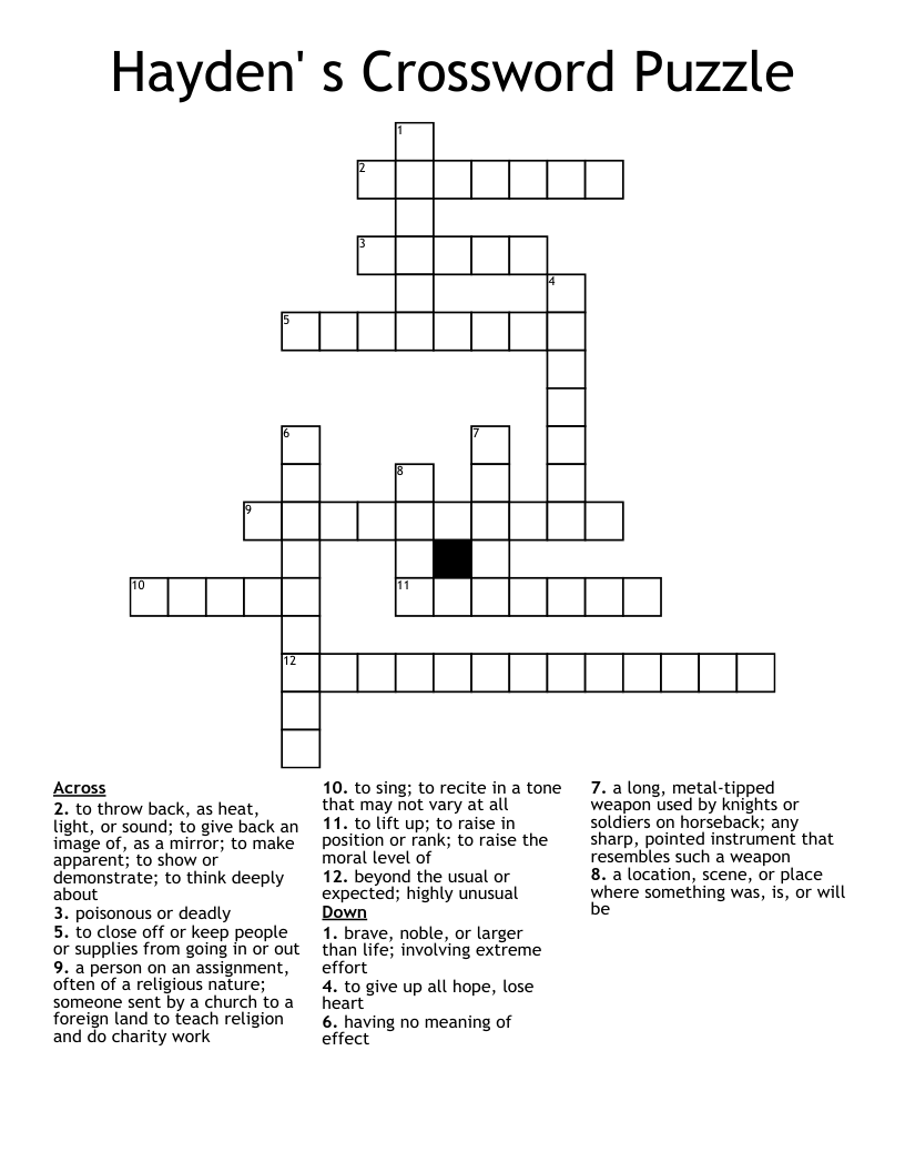 Puzzling Crossword WordMint