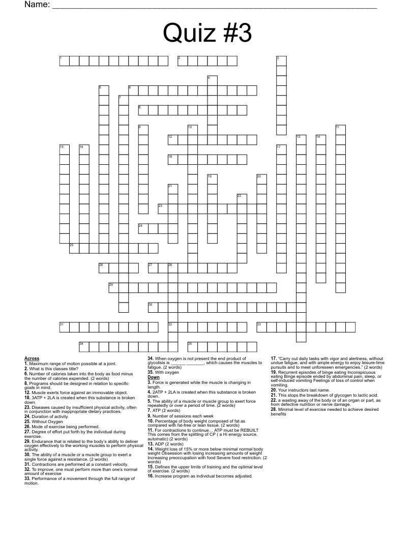full range crossword clue