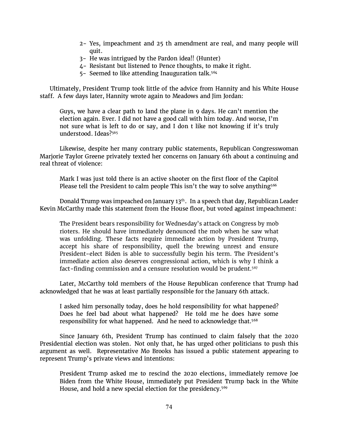 Read The Jan 6 Committee Report Executive Summary The New York Times