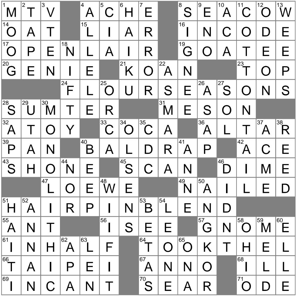 wished for nyt crossword