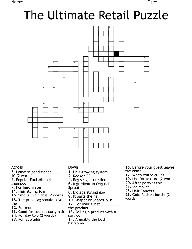 Retail Bingo WordMint
