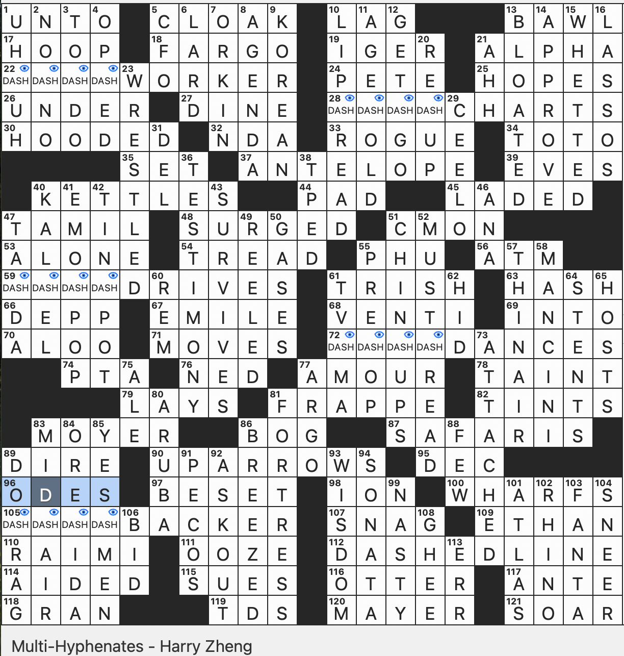 Rex Parker Does The NYT Crossword Puzzle 2024