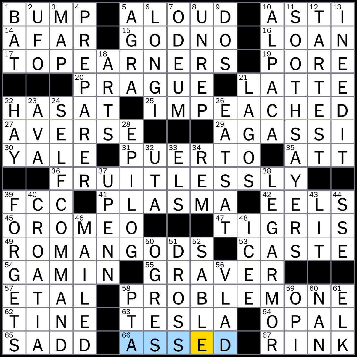 Rex Parker Does The NYT Crossword Puzzle 2025