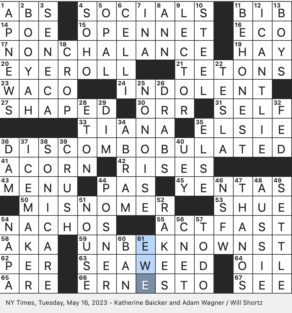 early electric lights nyt crossword