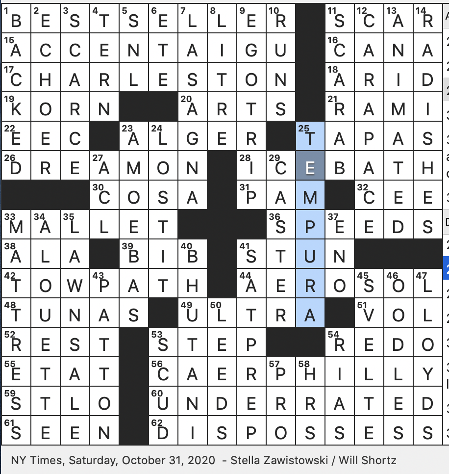 Rex Parker Does The NYT Crossword Puzzle Cheese From Wales Not Southeastern Pennsylvania SAT 10 31 20 Disney Villain Based On King Claudius Battle Of The Hedgerows Locale Titular Children s