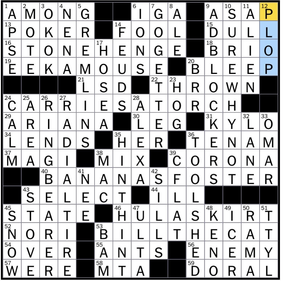 Rex Parker Does The NYT Crossword Puzzle Classic British Rock Group FRI 11 27 20 Pioneering Reggae Artist Whose Name Is An Exclamation 1000 In The Military Spot Removers Discoveries Of Michael Faraday 