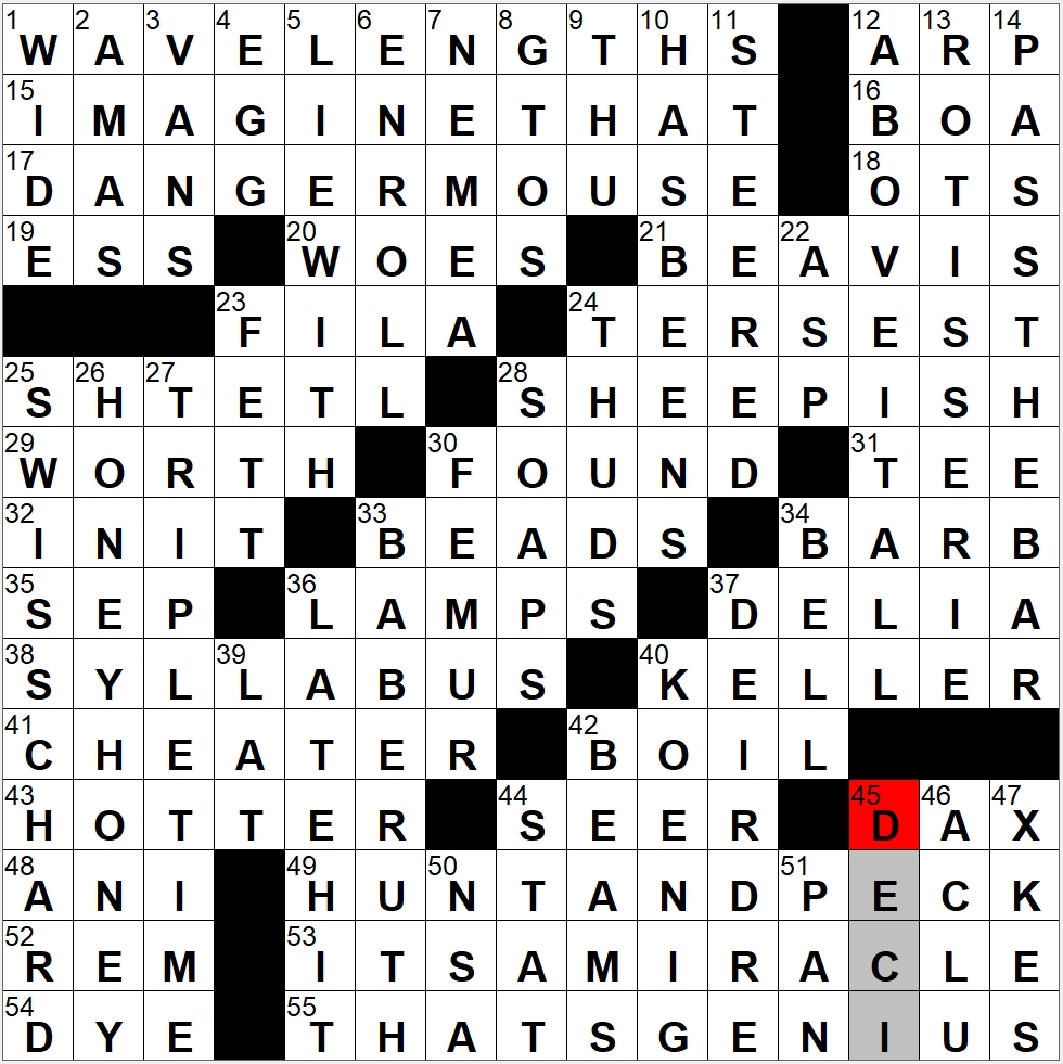 at any time crossword