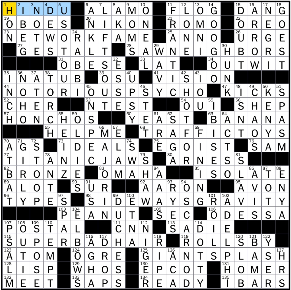 Rex Parker Does The NYT Crossword Puzzle Festival Of Colors Celebrant SUN 7 22 18 Former QB Tony Big Ten Anthropomorphic Nut Rockettes Motions Bikini Blast Marshal Dillon 