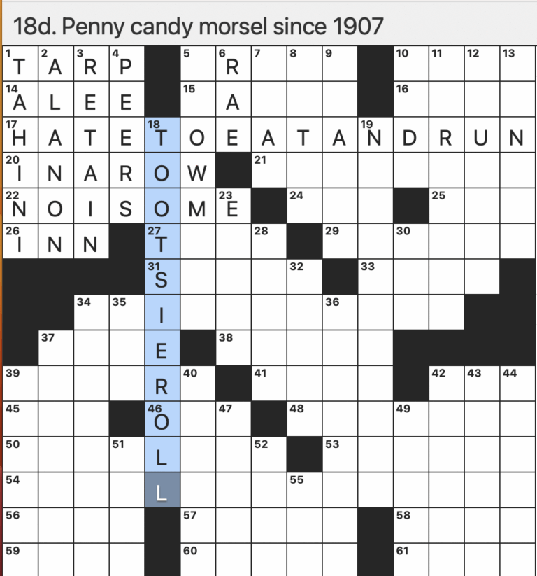 Rex Parker Does The NYT Crossword Puzzle Hip hop Duo Sremmurd FRI 1 20 23 Penny Candy Morsel Since 1907 Apologetic Comment From A Dinner Guest Best selling Israeli Author Of Sapiens