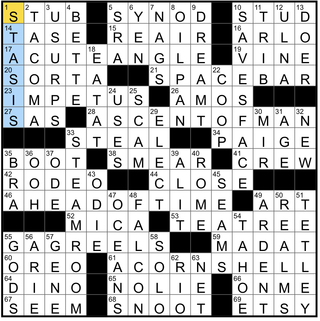 Rex Parker Does The NYT Crossword Puzzle Longest Key On A Keyboard TUES 8 5 25 First Modular Space Station Singer India Messy Class For Kindergartners