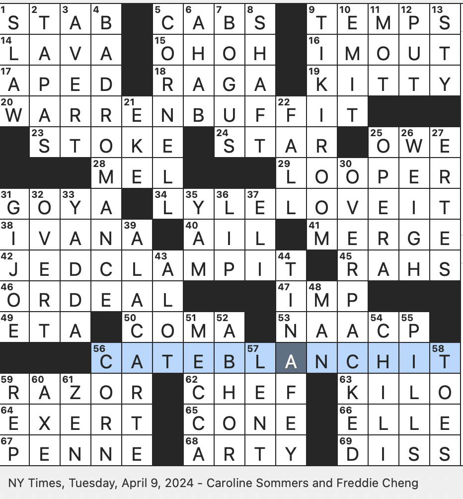 Rex Parker Does The NYT Crossword Puzzle Noted Spanish Muralist TUE 4 9 24 Some Art Deco Works First Doll To Be Marketed As An action Figure Hey Mr Gazillionaire