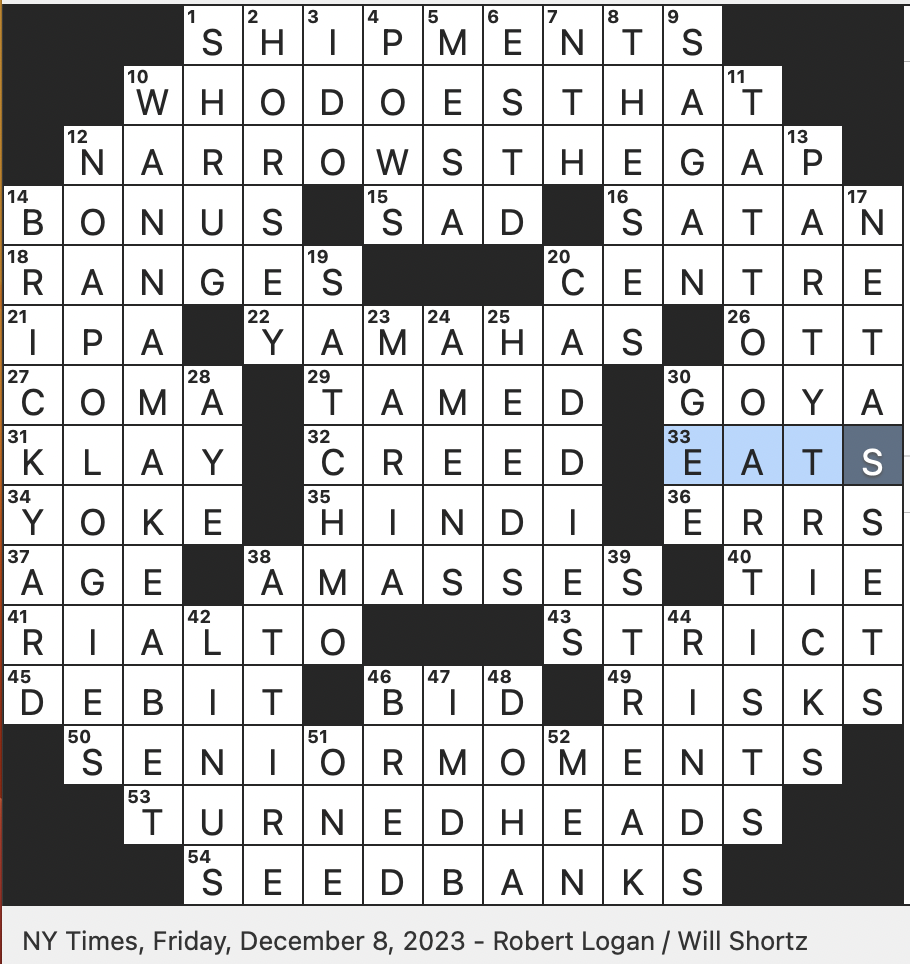 Rex Parker Does The NYT Crossword Puzzle Pioneer In The Field Of Exobiology FRI 12 8 23 Middle Of Middlesex Famous Bridge Site Question Suggesting What Odd Behavior Jazz