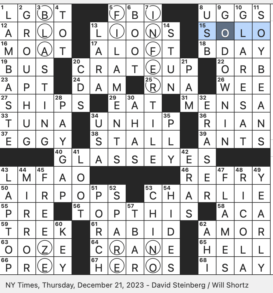 Rex Parker Does The NYT Crossword Puzzle Substitute For subs THU 12 21 23 Queue Before Q Some Fluffy Slippers The Good Dinosaur Dinosaur Receptionist turned administrator On The Office 