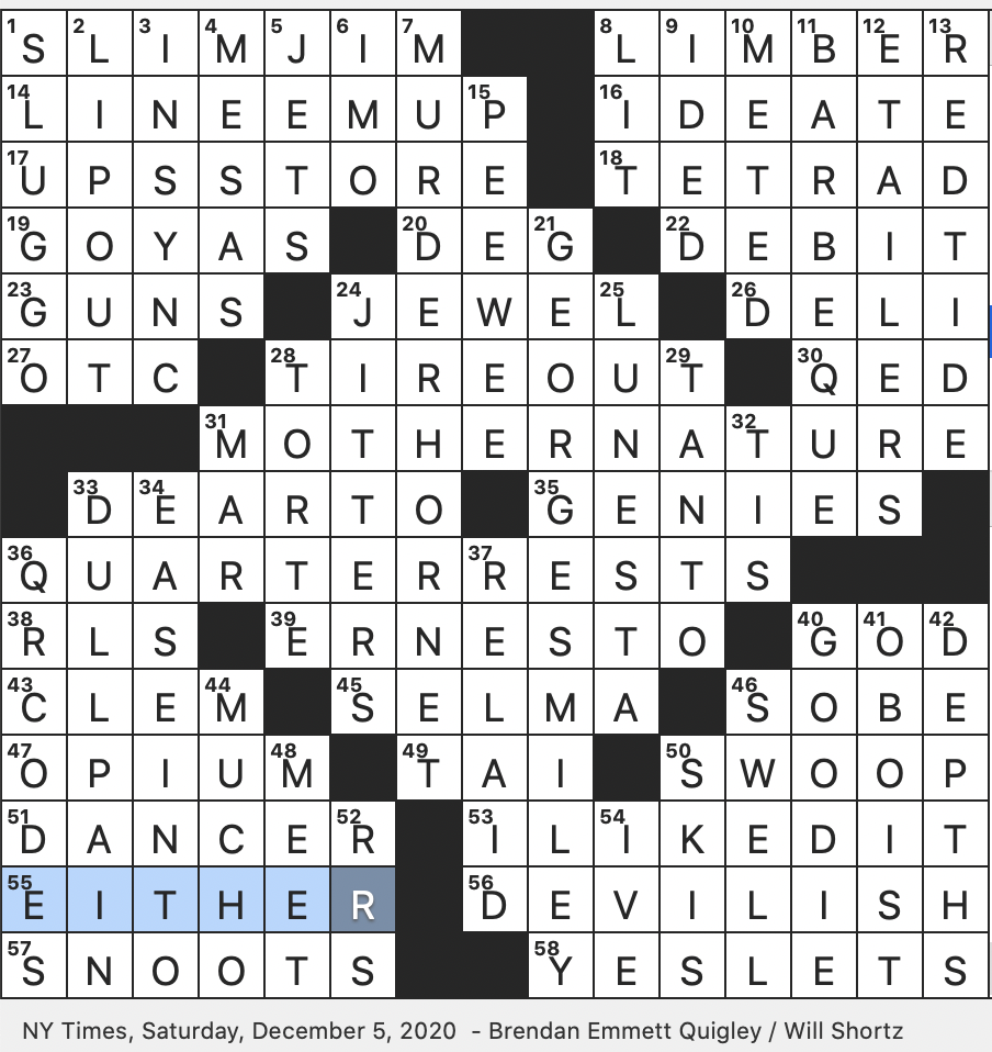 Rex Parker Does The NYT Crossword Puzzle Tenor Part In Donizetti s Don Pasquale SAT 12 5 20 Comics Character With Pug Nose Informal Name For Vespa Mandarinia Nickname For A