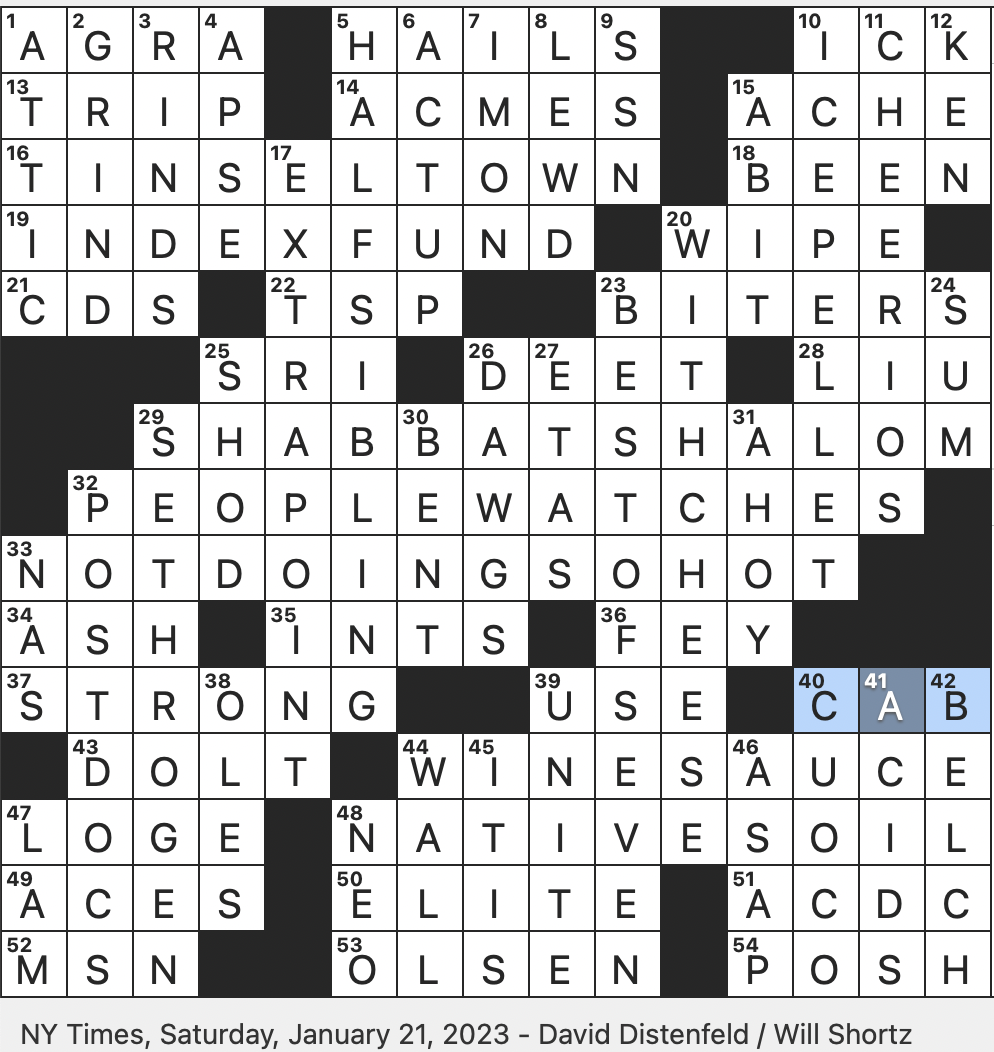 Rex Parker Does The NYT Crossword Puzzle Transition Effect Famously Used In Star Wars Films SAT 1 21 23 Alternative To Bread Crumbs In Some Gluten free Recipes Earring Magic 1990s Doll