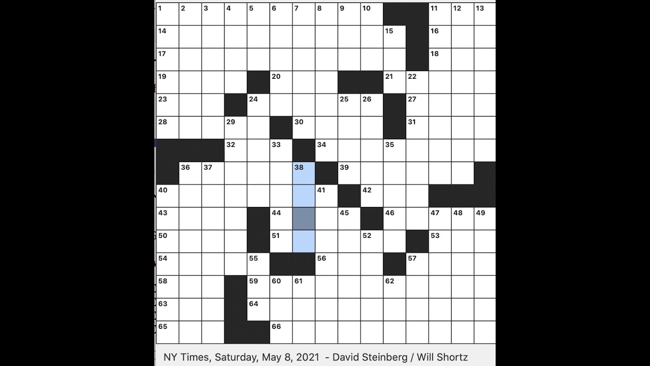 Rex Parker Does The NYT Crossword Puzzle w Rachel Fabi SATURDAY MAY 8 2021 YouTube