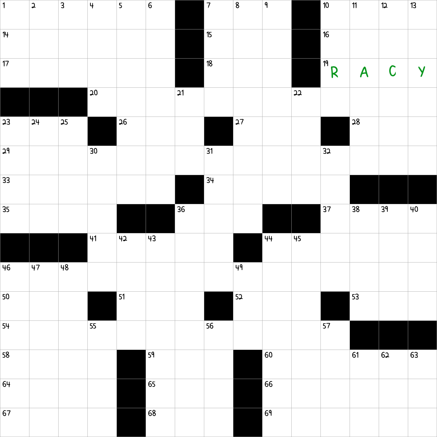 Risqu NYT Crossword Clue
