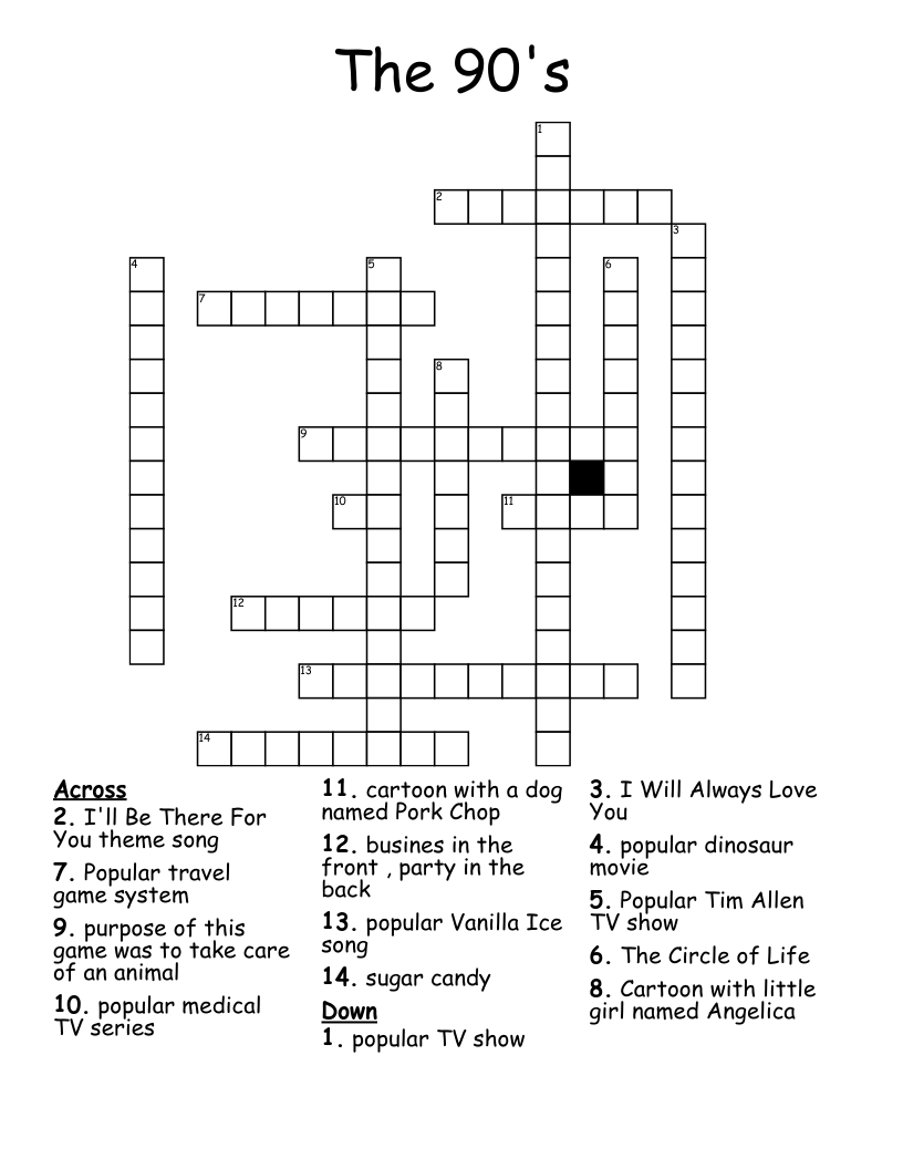 Rugrats Party Word Search WordMint