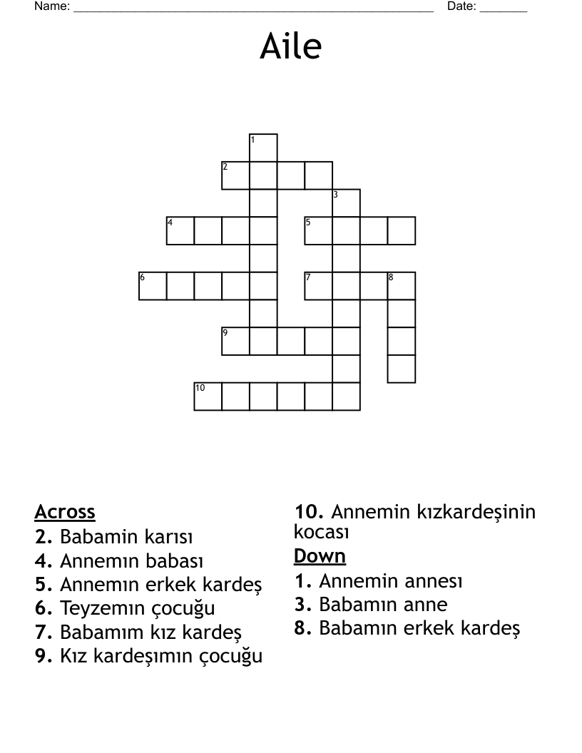 turkish title crossword clue