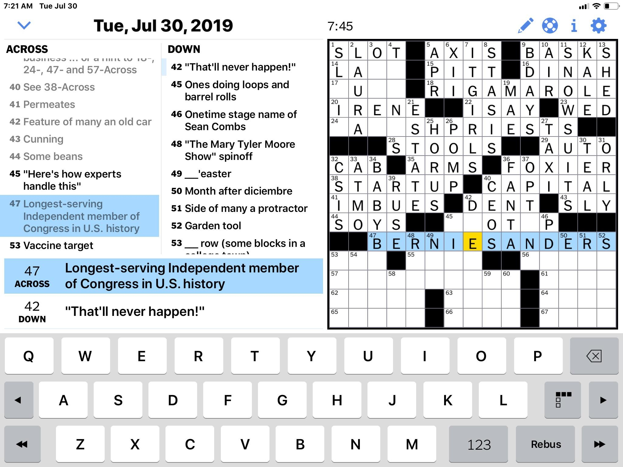 Same Here Nyt Crossword