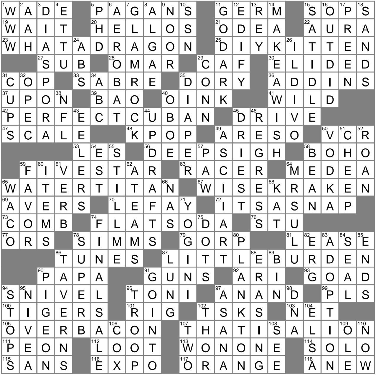 Sammie Crossword Clue Archives LAXCrossword
