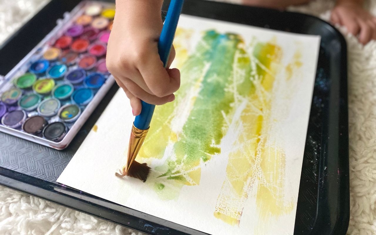 Secret Message Art For Preschoolers Create Invisible Drawings With Watercolor Wax Candle Technique Invisible Drawings With Watercolor Wax Candle Technique
