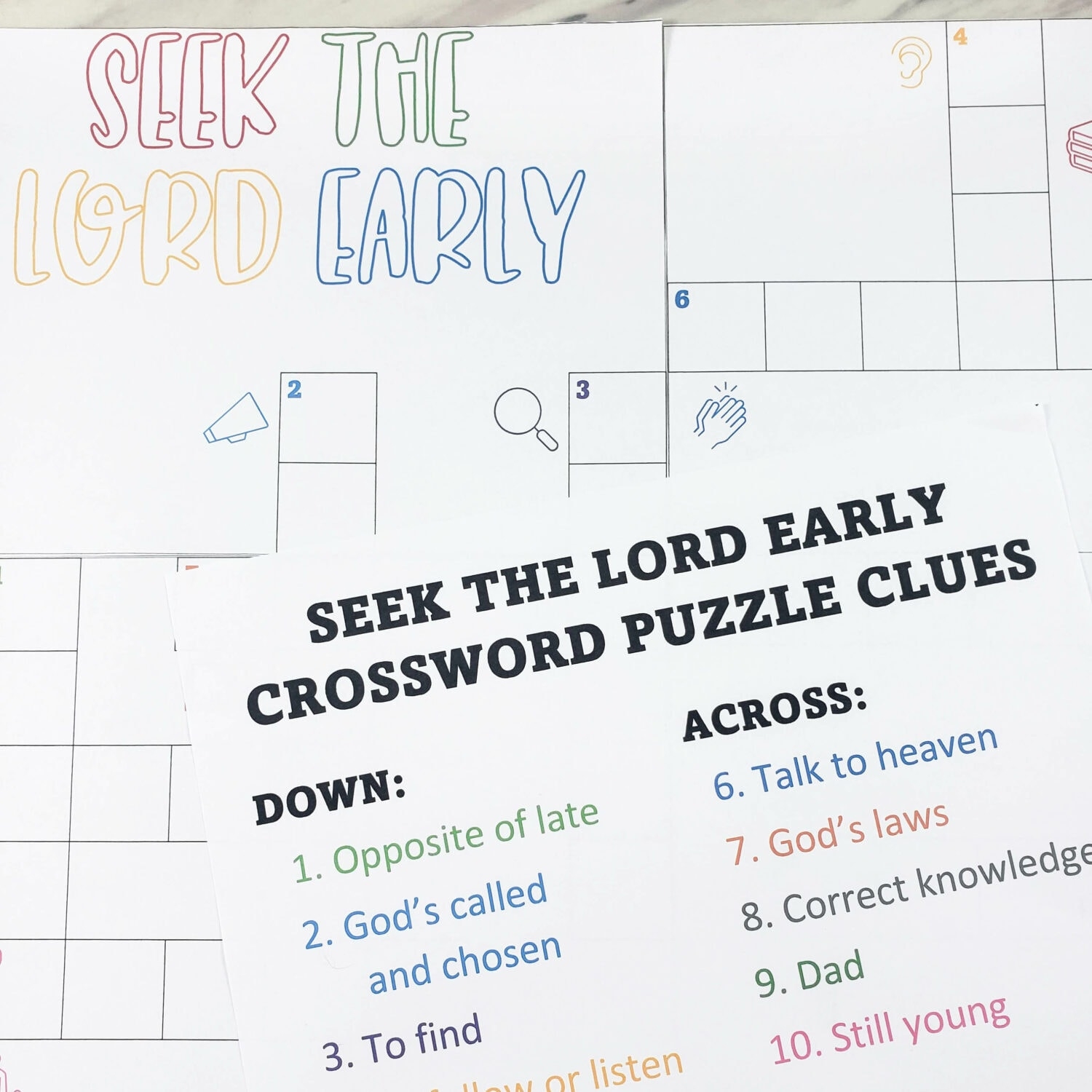 crossword puzzle heaven search clues