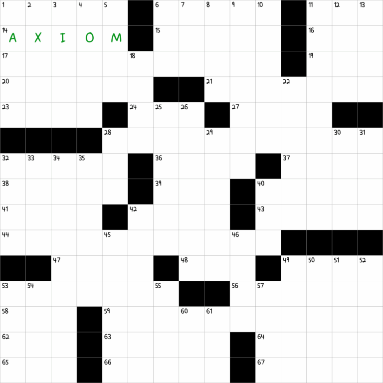 Self evident Truth NYT Crossword Clue