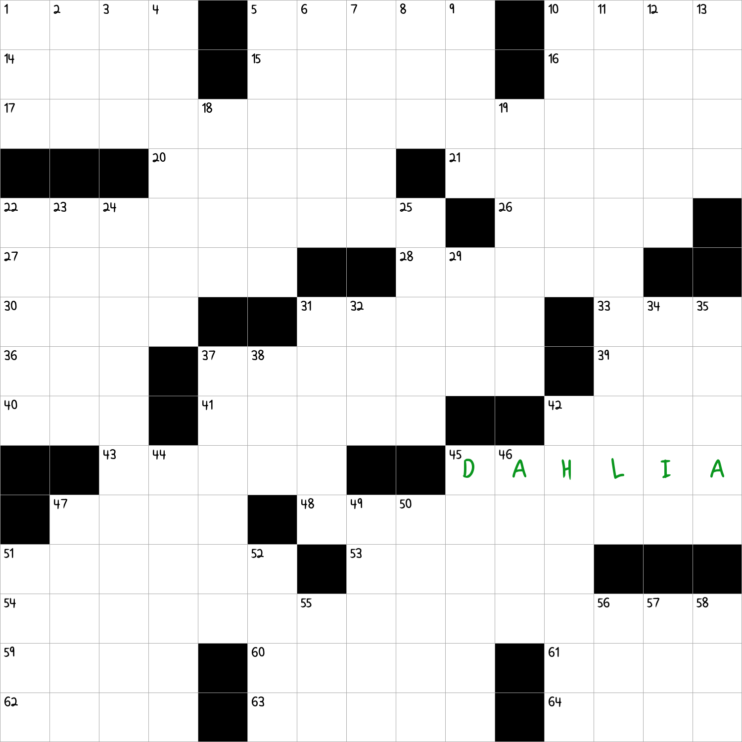 Showy Flower Native To Central America NYT Crossword Clue