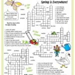 Signs Of Spring Everywhere Printable Crossword Made By Teachers