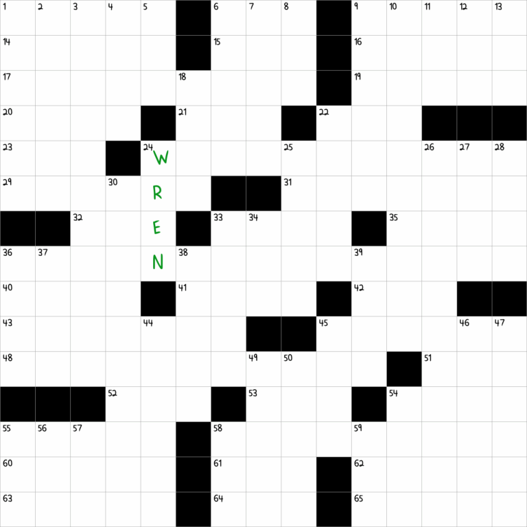 Small Brown Songbird NYT Crossword Clue
