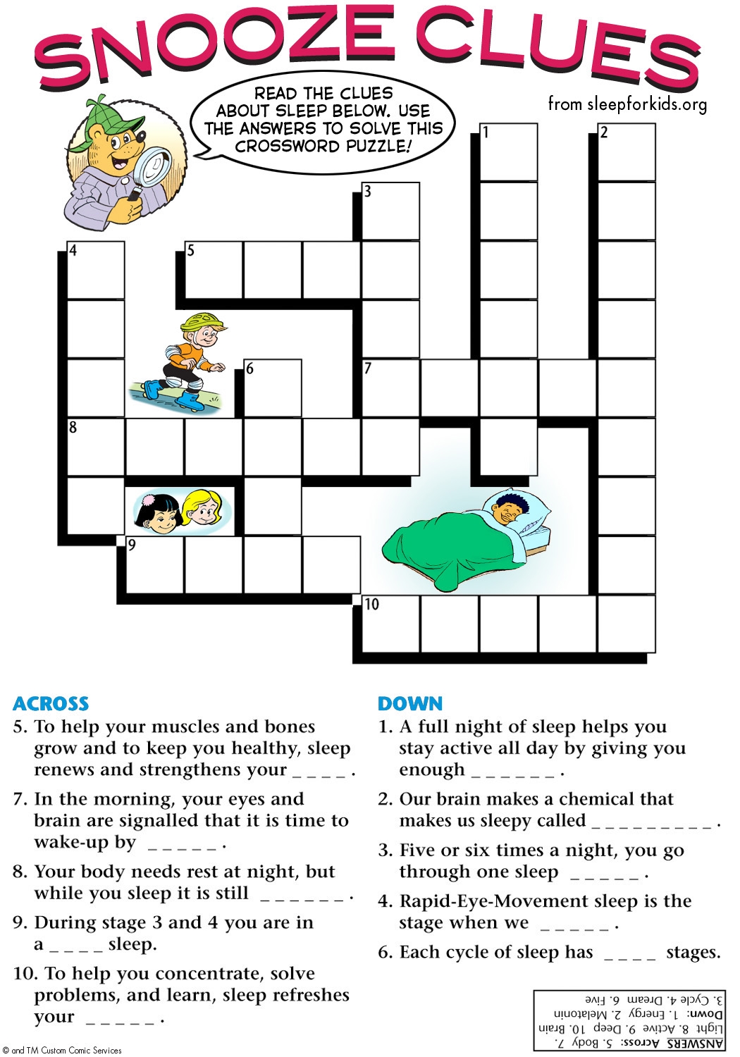 Snooze Clues Sleep For Kids Teaching Kids The Importance Of Sleep
