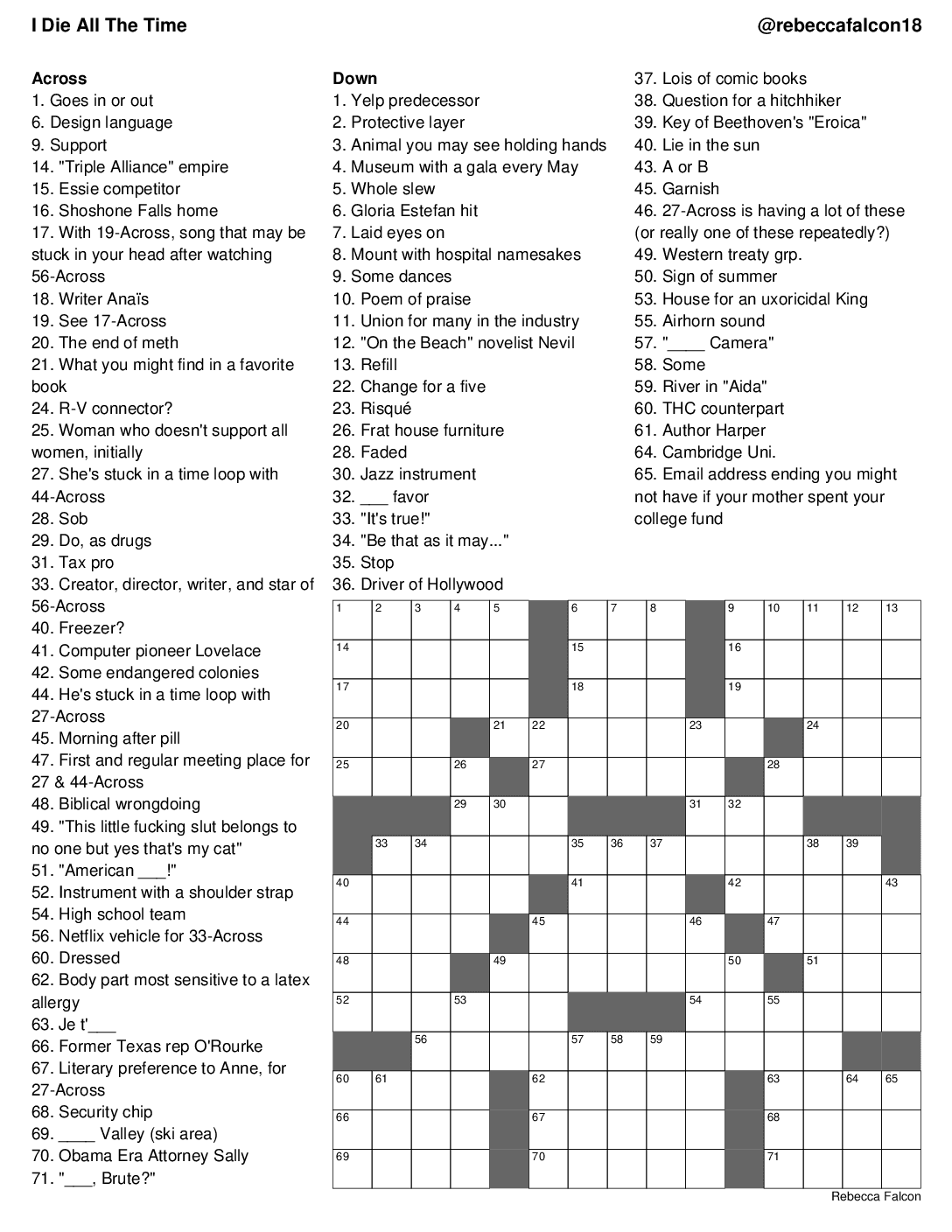free nyt crossword puzzles