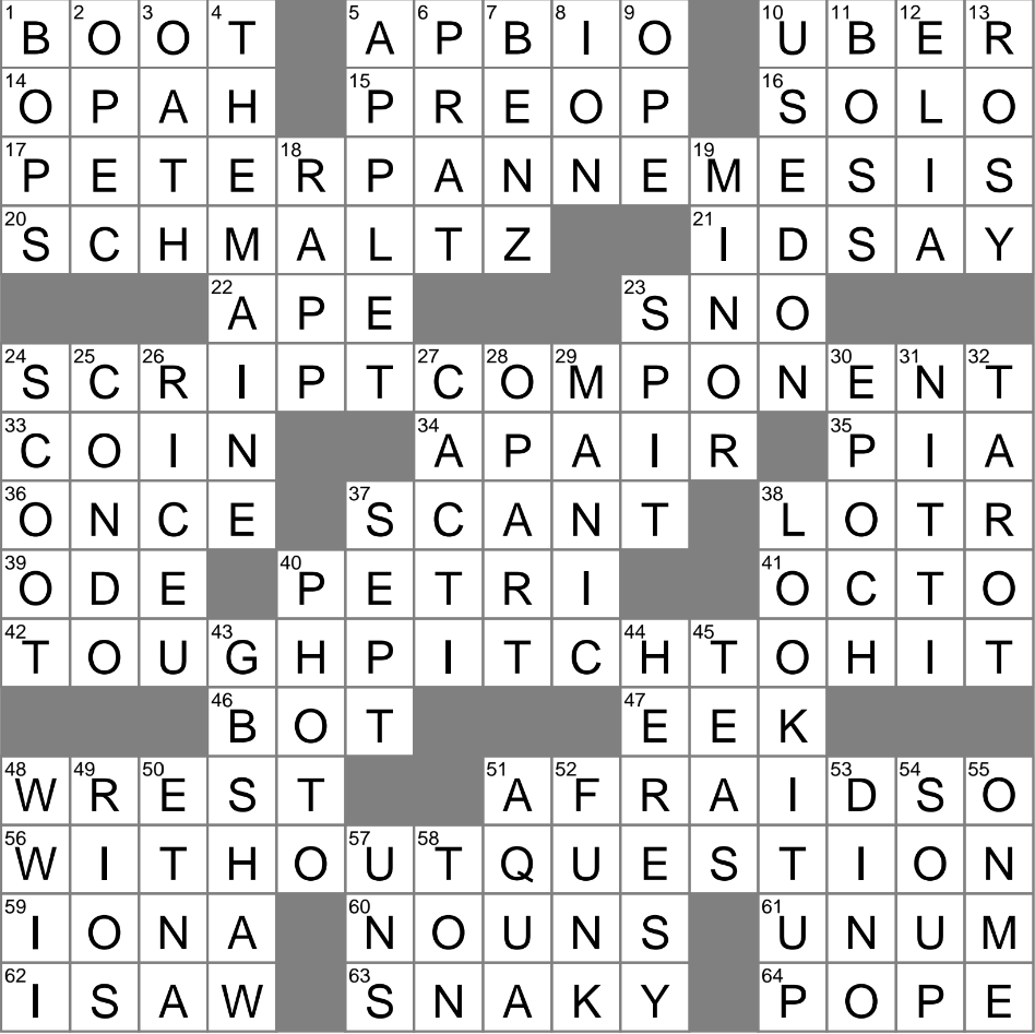 spanish that crossword clue